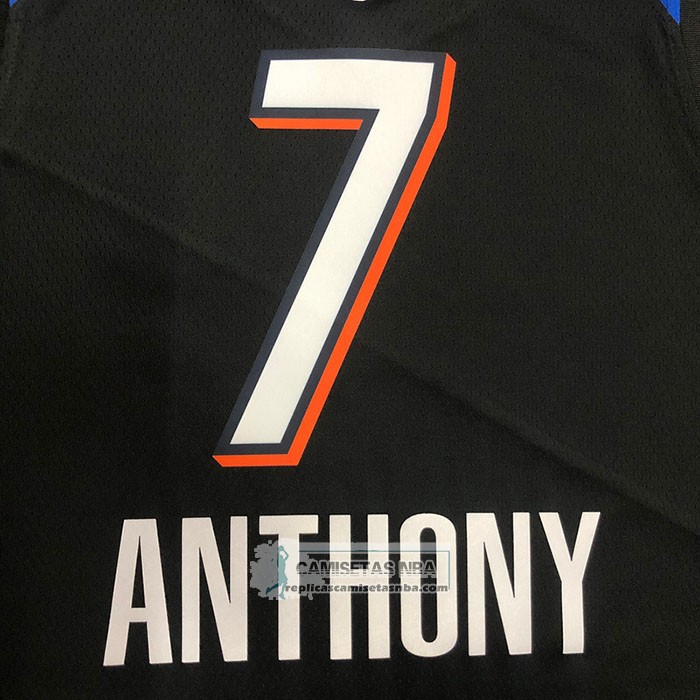 Camiseta Oklahoma City Thunder Carmelo Anthony NO 7 Ciudad 2020-21 Negro